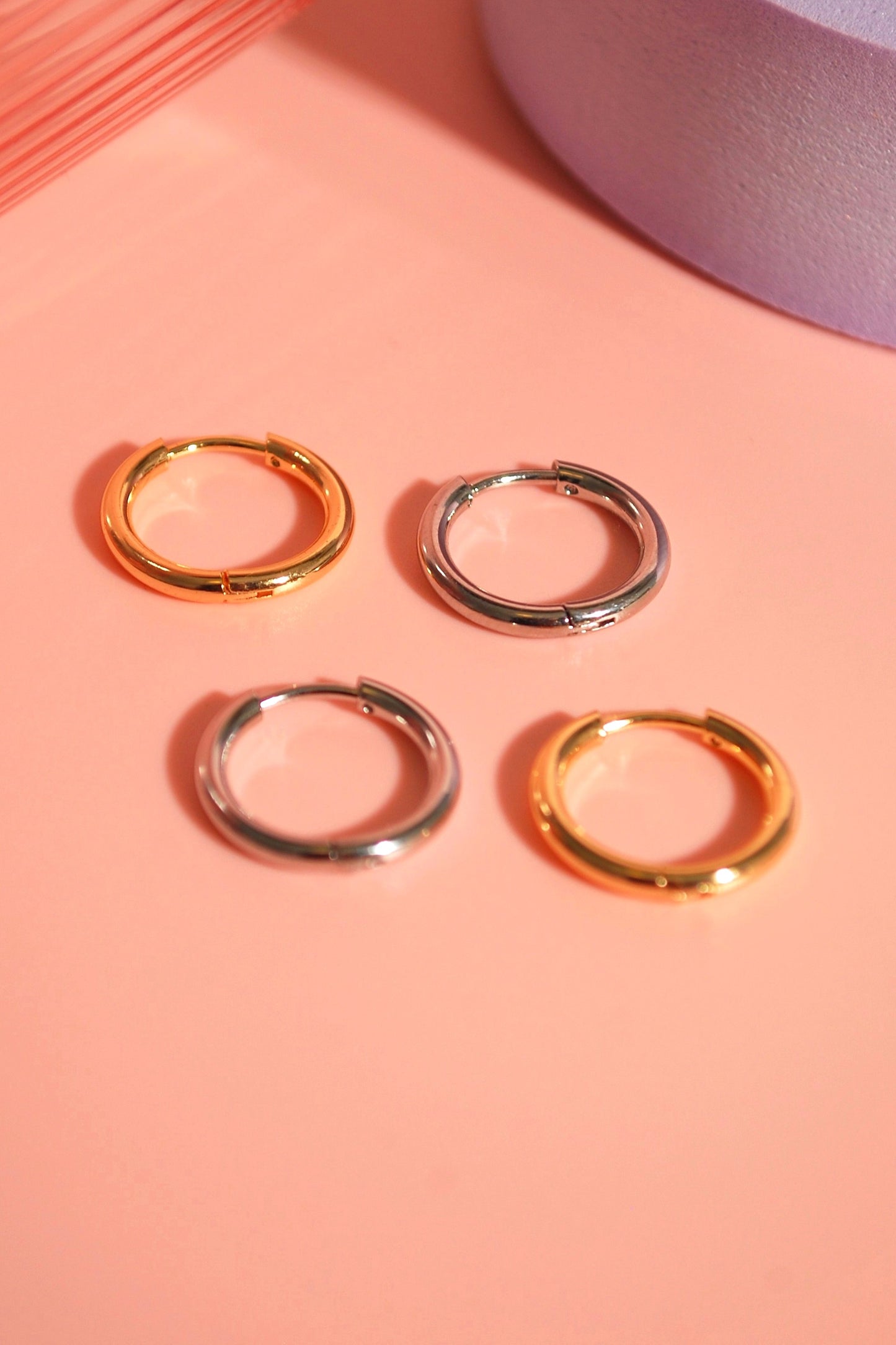 Minimalistische Creolen in Silber & Gold – nickelfrei & hautfreundlich