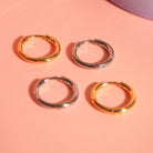 Minimalistische Creolen in Silber & Gold – nickelfrei & hautfreundlich