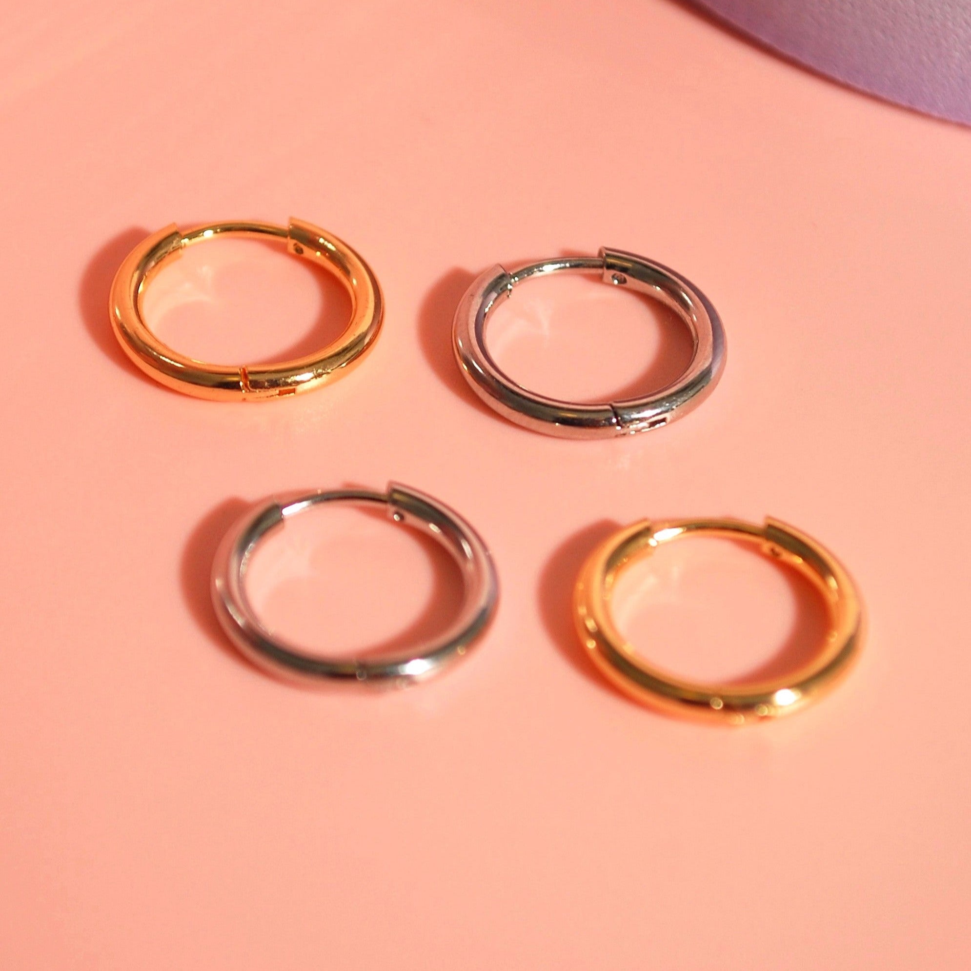 Minimalistische Creolen in Silber & Gold – nickelfrei & hautfreundlich