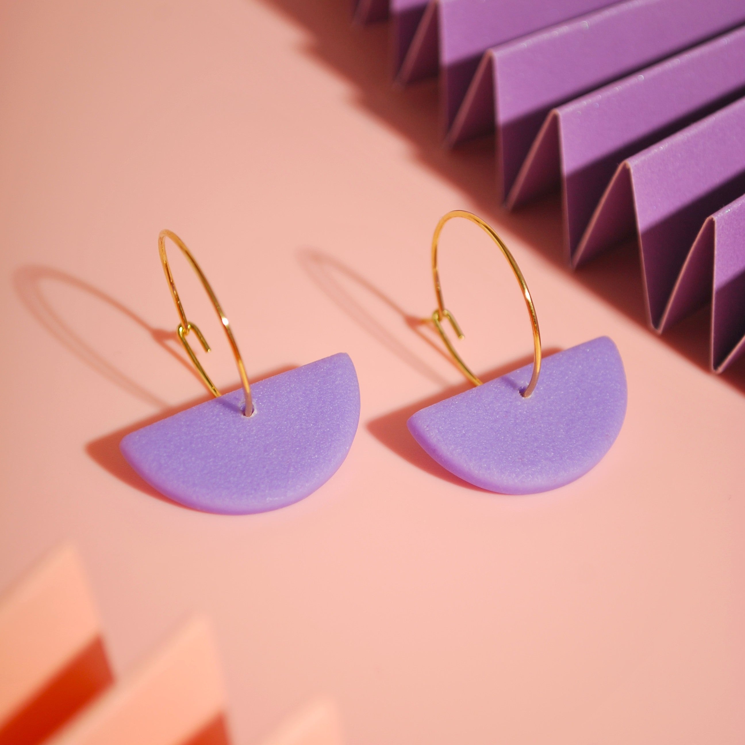 Leichte Polymer Clay Creolen – perfekt für empfindliche Haut