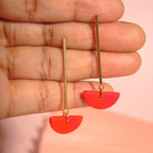 Bunte Ohrringe aus Polymer Clay und chirurgischem Edelstahl