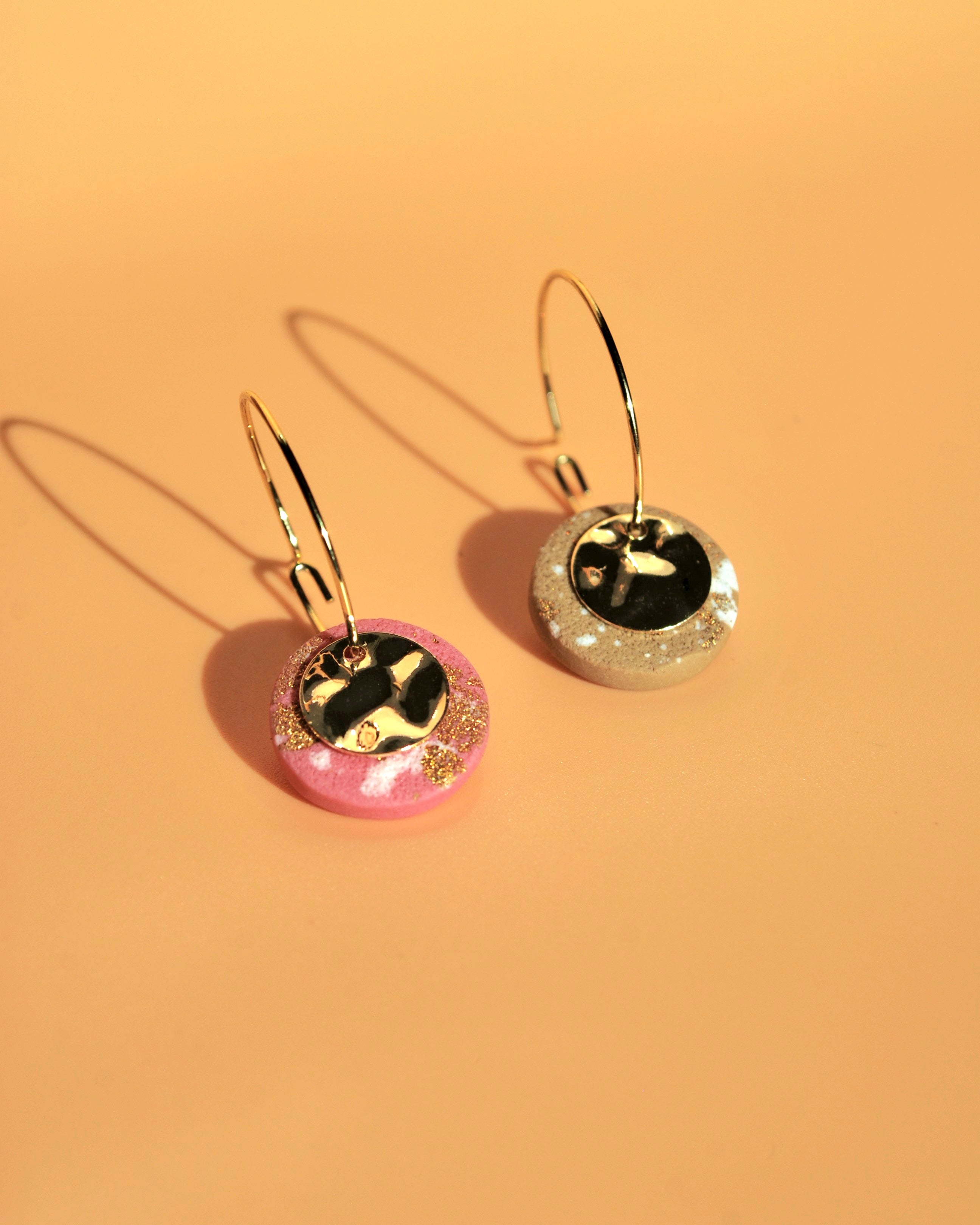 18K vergoldete Creolen – minimalistisch & handgefertigt