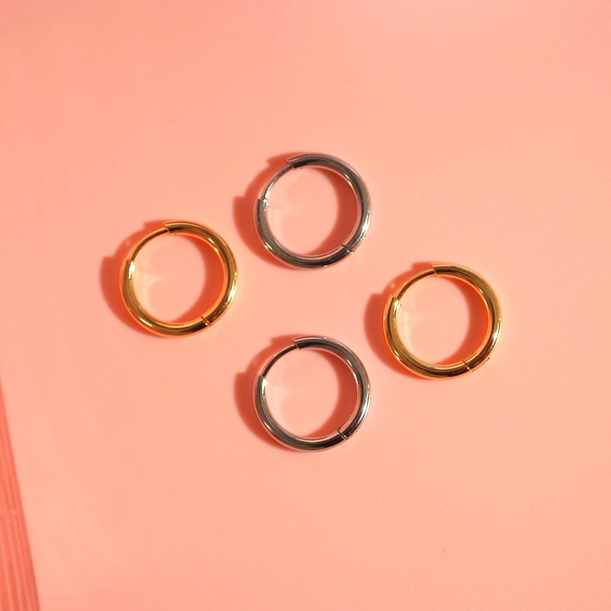 Creolen für jeden Tag – Edelstahl oder 24K Gold