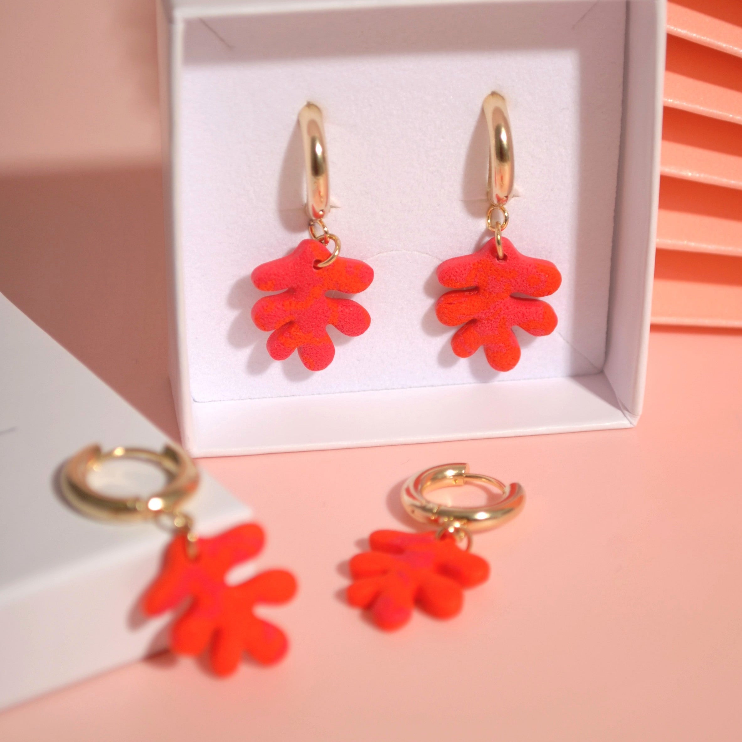 Creolen im Korallenstil – aus hochwertigem, nickelfreiem Edelstahl