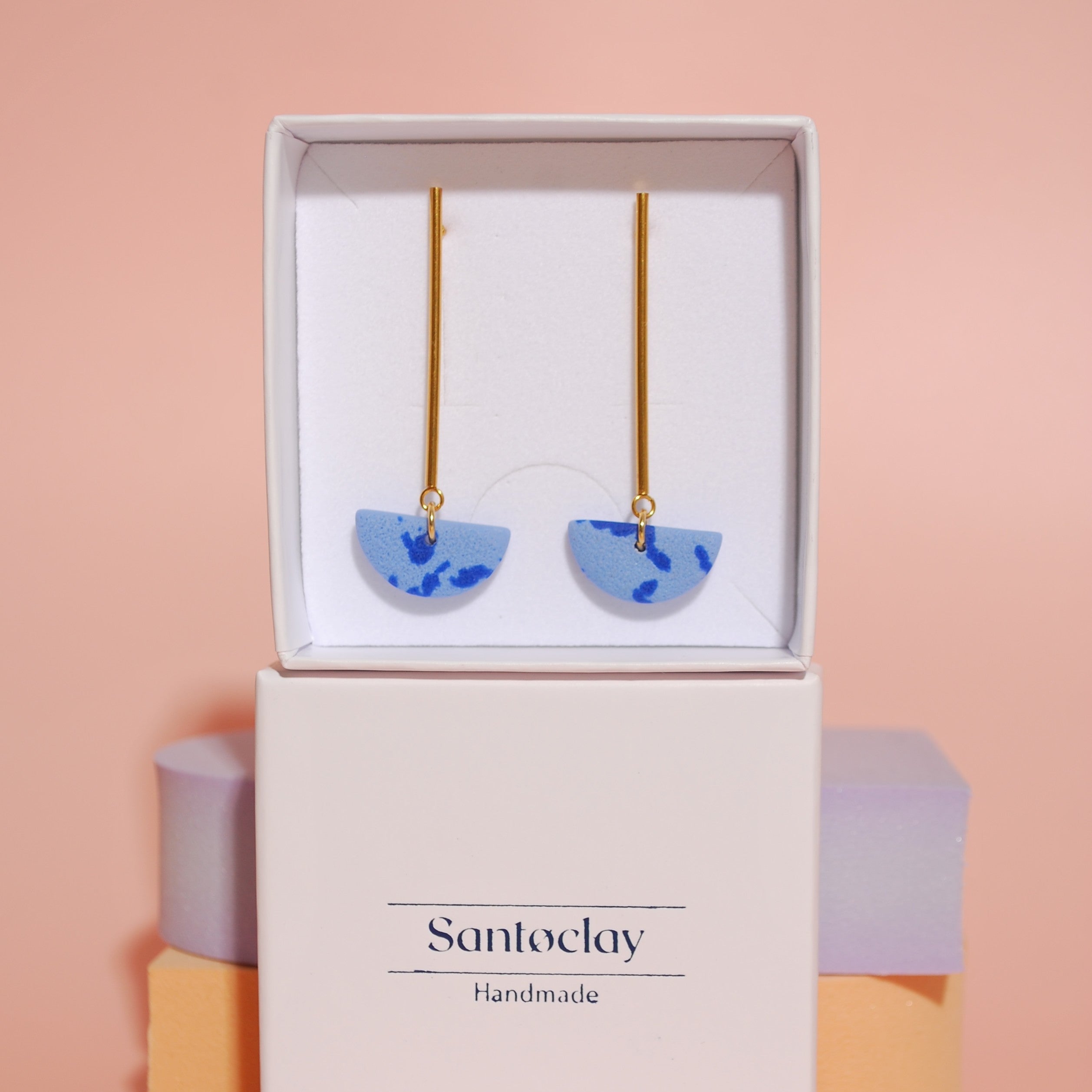 Santoclay Schmuck – minimalistische Ohrringe handmade in München