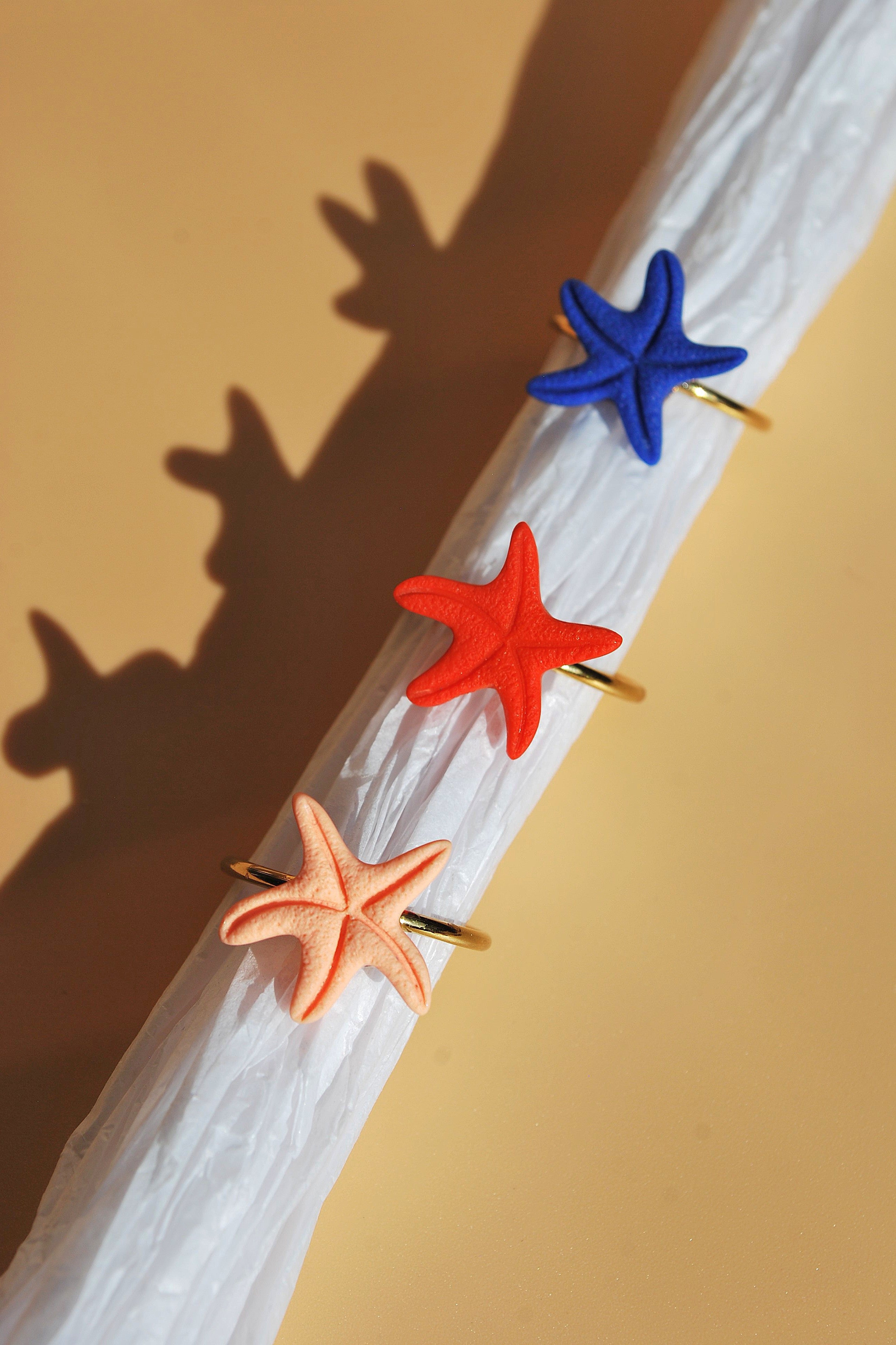 Mare – verstellbarer Ring mit Seestern aus Edelstah