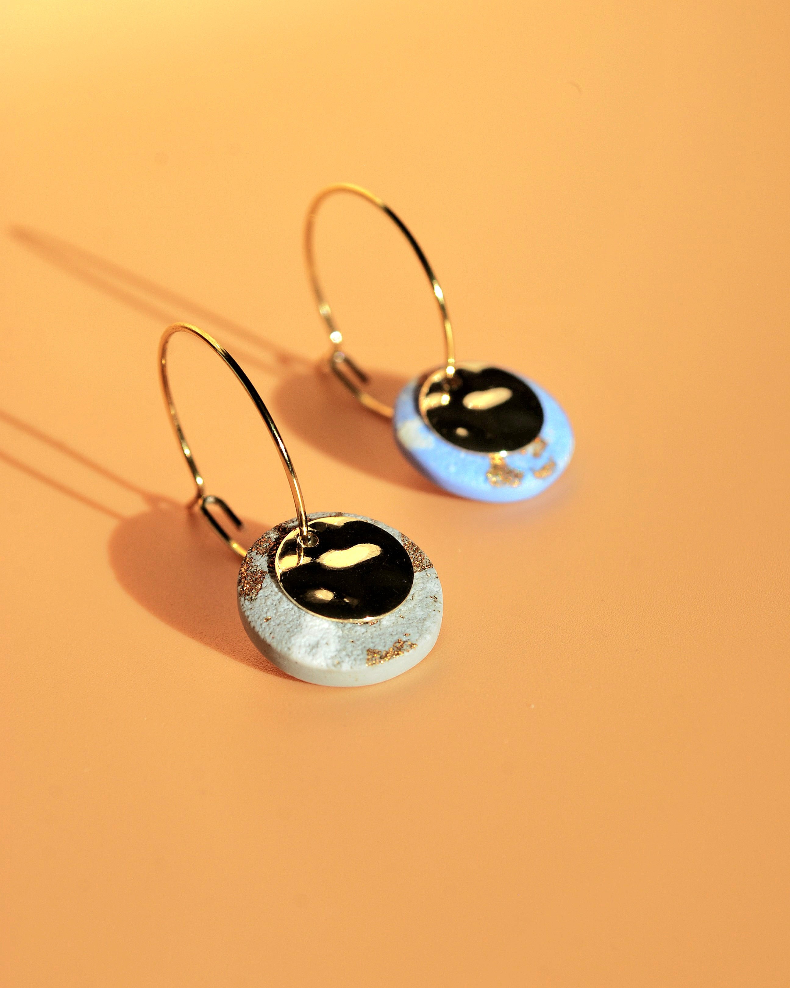 Maria – handgefertigte Creolen aus 18K vergoldetem Edelstah