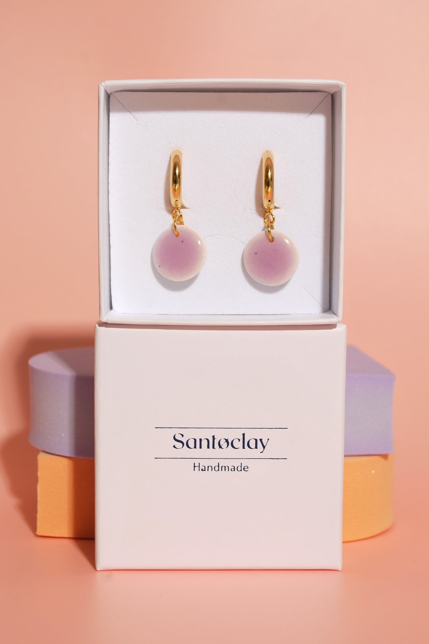 Ohrringe in Santoclay Schmuckbox – handmade Geschenkidee