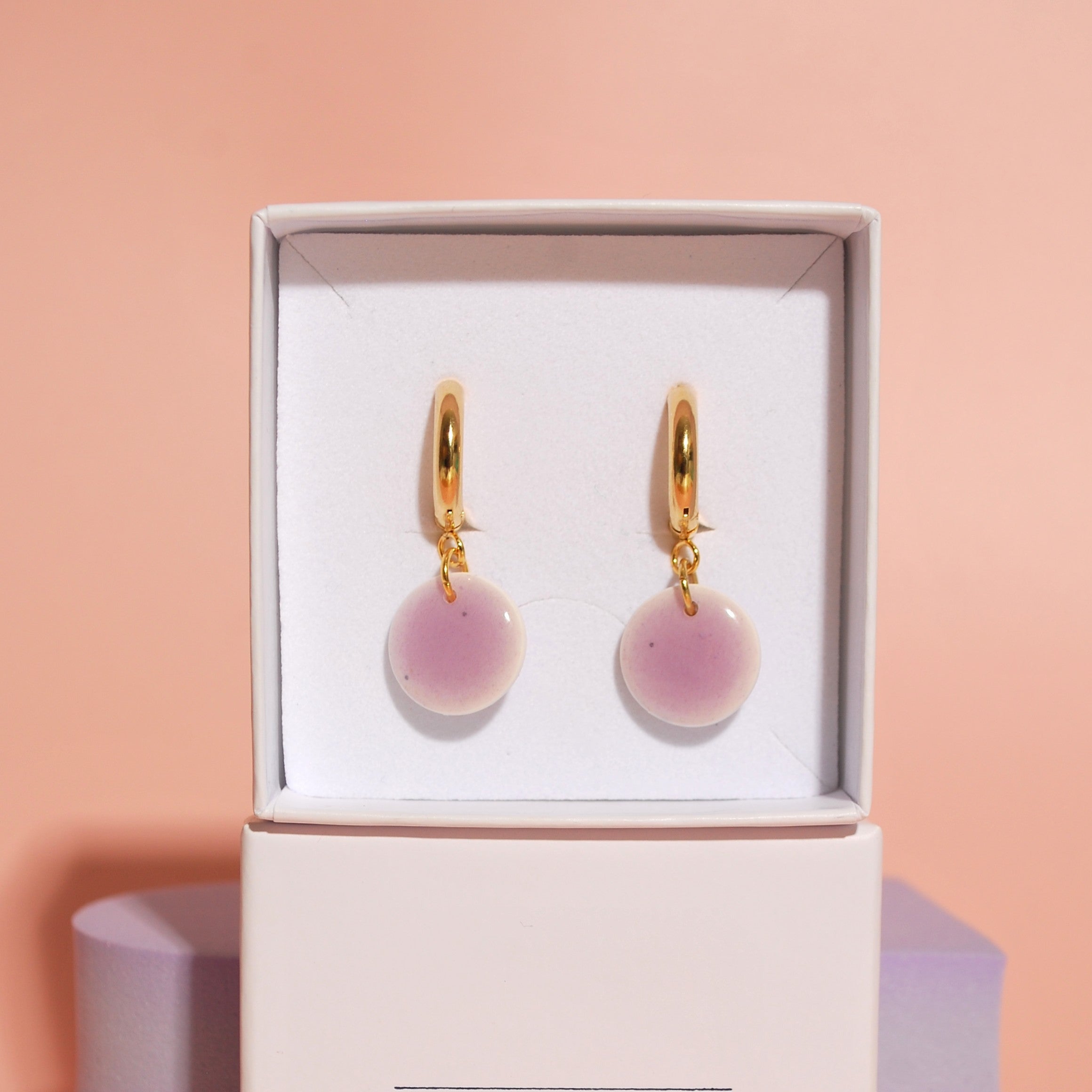 Ohrringe in Santoclay Schmuckbox – handmade Geschenkidee