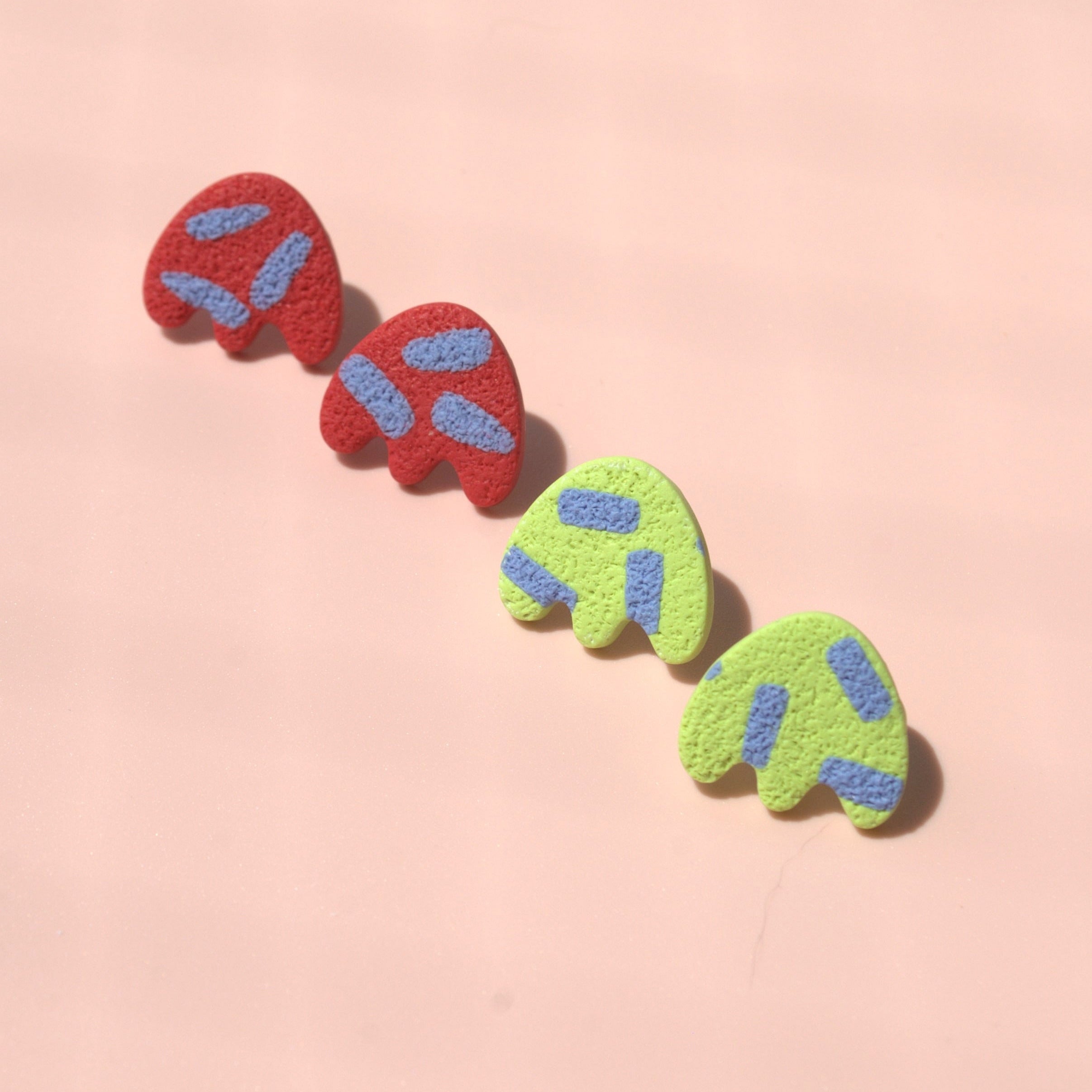 Lena – handgefertigte Ohrstecker mit 24K Vergoldung