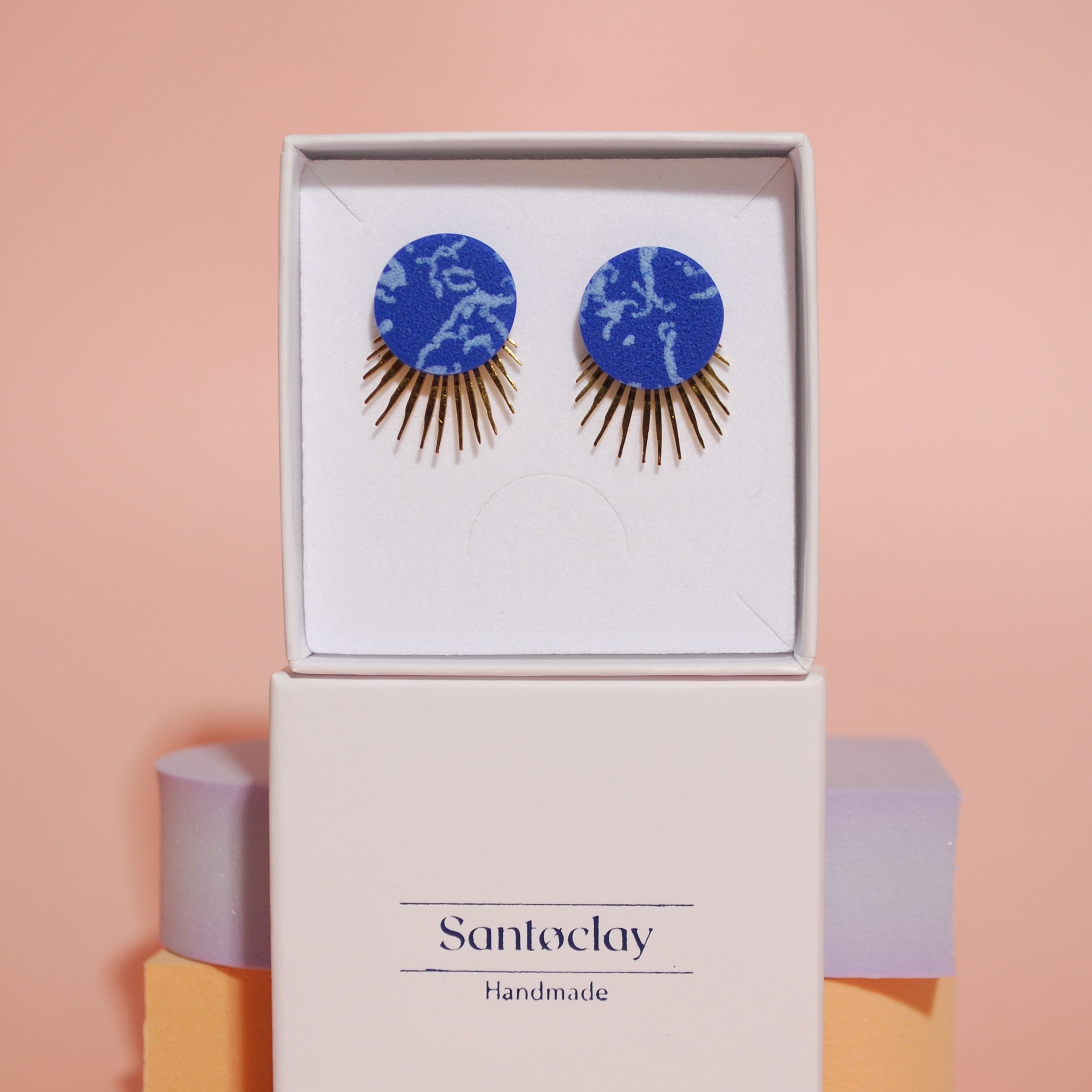 Design-Ohrringe handmade aus Polymer Clay