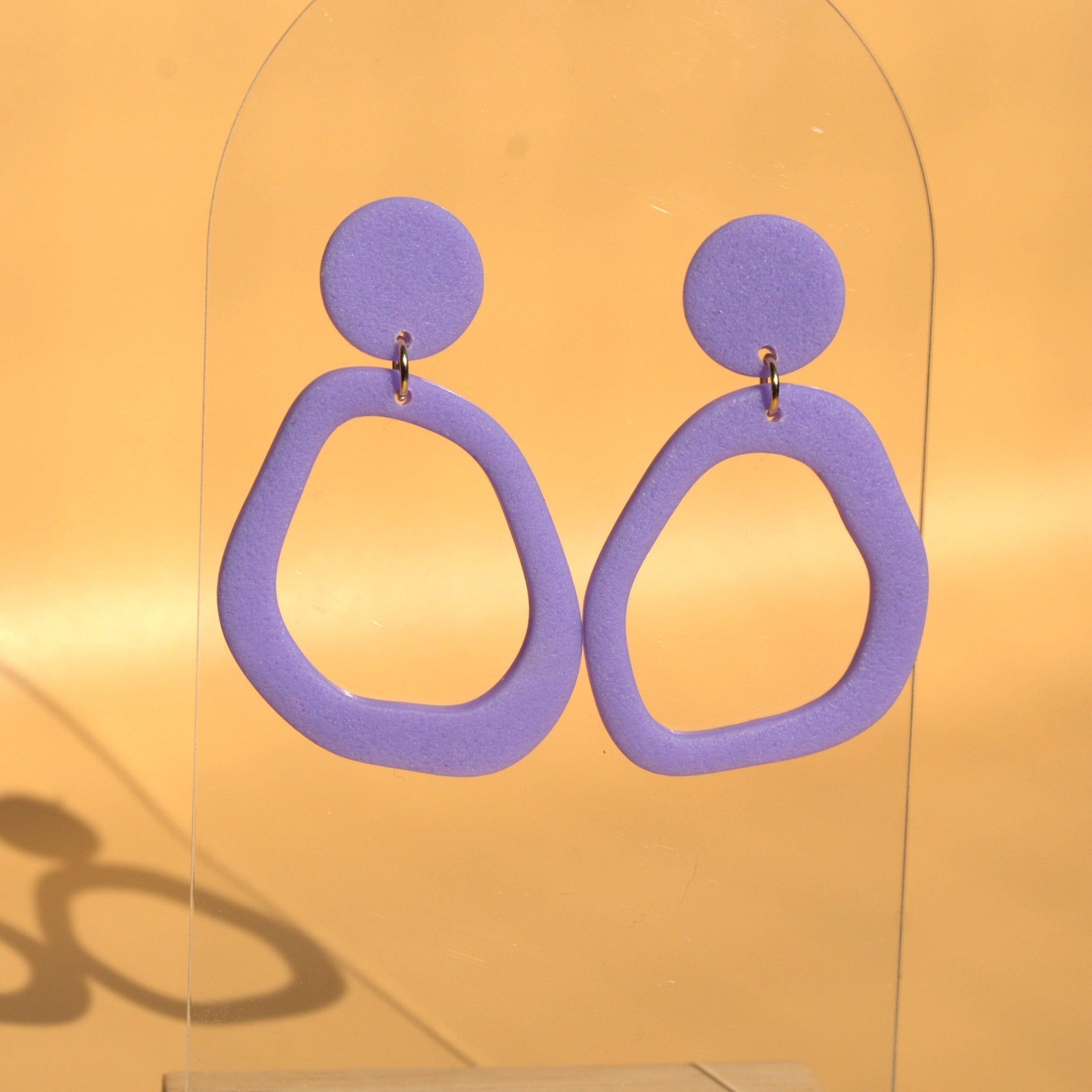 Federleichte Polymer Clay Ohrringe – 24K vergoldet