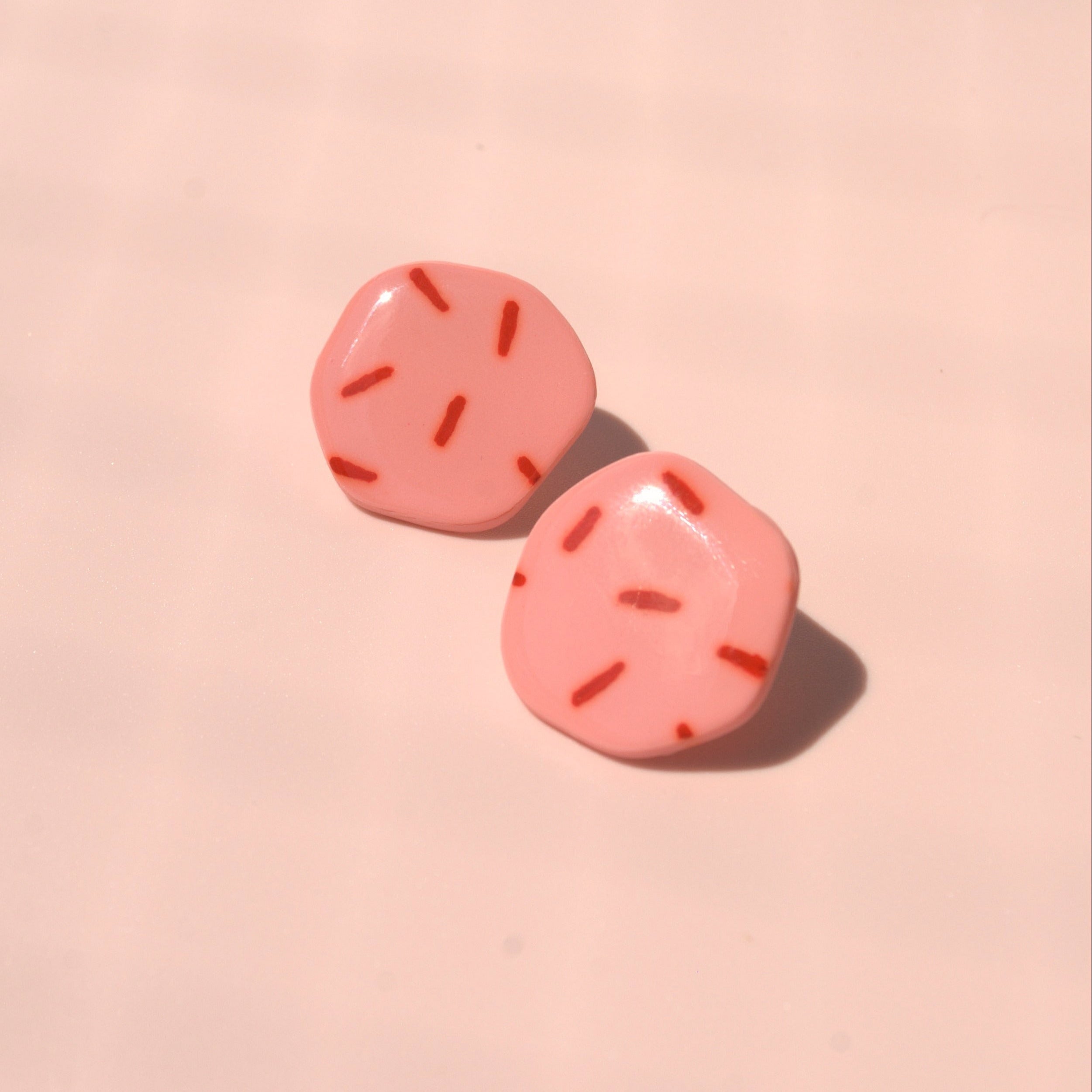 Candy – bunte Ohrstecker mit 24K vergoldetem Chirurgenstahl