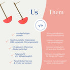 Vergleich zwischen Linda langen Ohrringen 18k vergoldet von Santoclay und herkömmlichem Modeschmuck