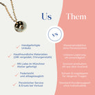 Vergleich zwischen dem Maria Schmuckset Grau von Santoclay und herkömmlichem Modeschmuck