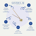 Vorteile der Sun Halskette aus vergoldetem Chirurgenstahl von Santoclay im Überblick