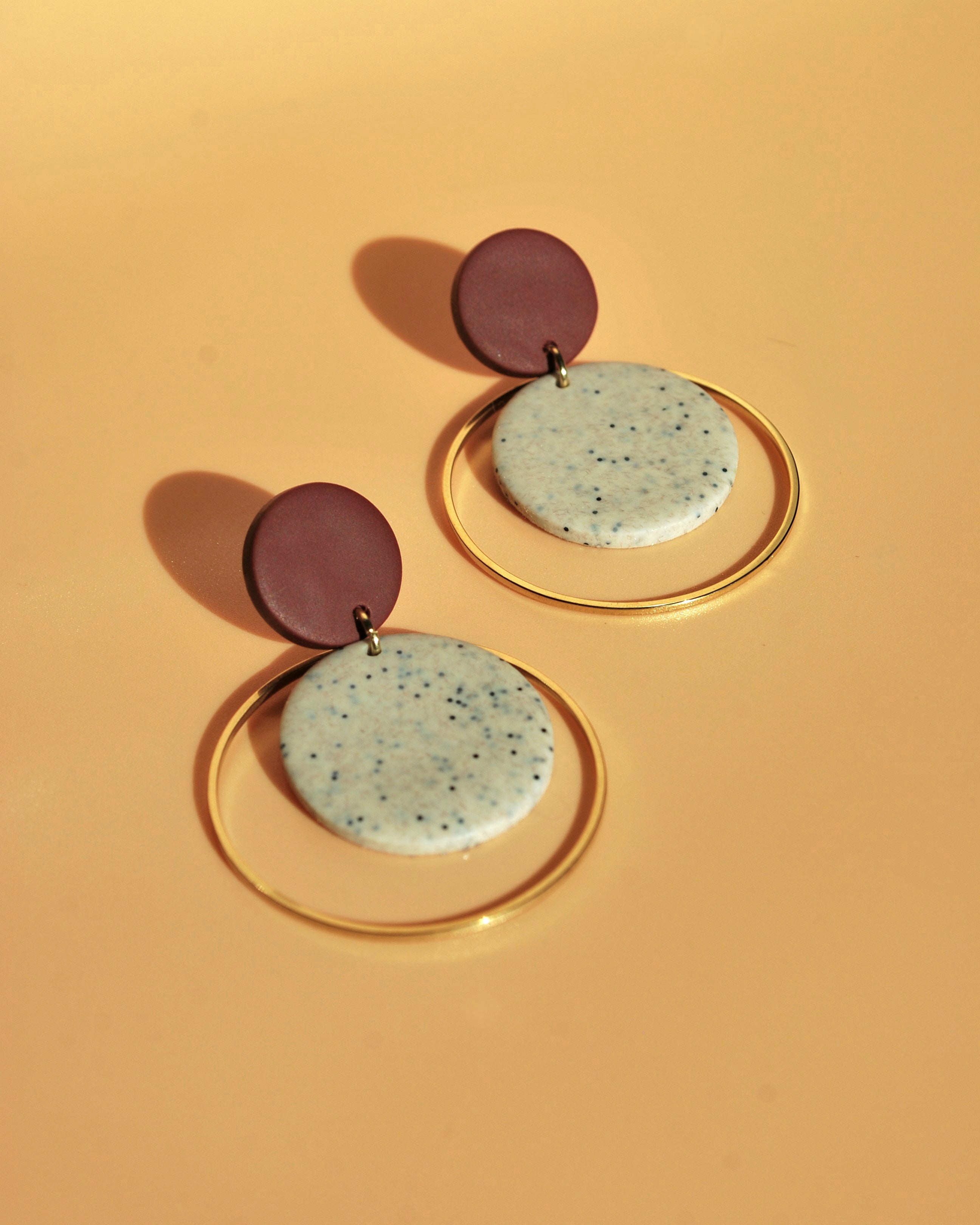 Santorini – Statement-Ohrringe in Gold mit 24K Vergoldung