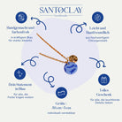 Vorteile der Linda Halskette blau 24k vergoldet von Santoclay im Überblick