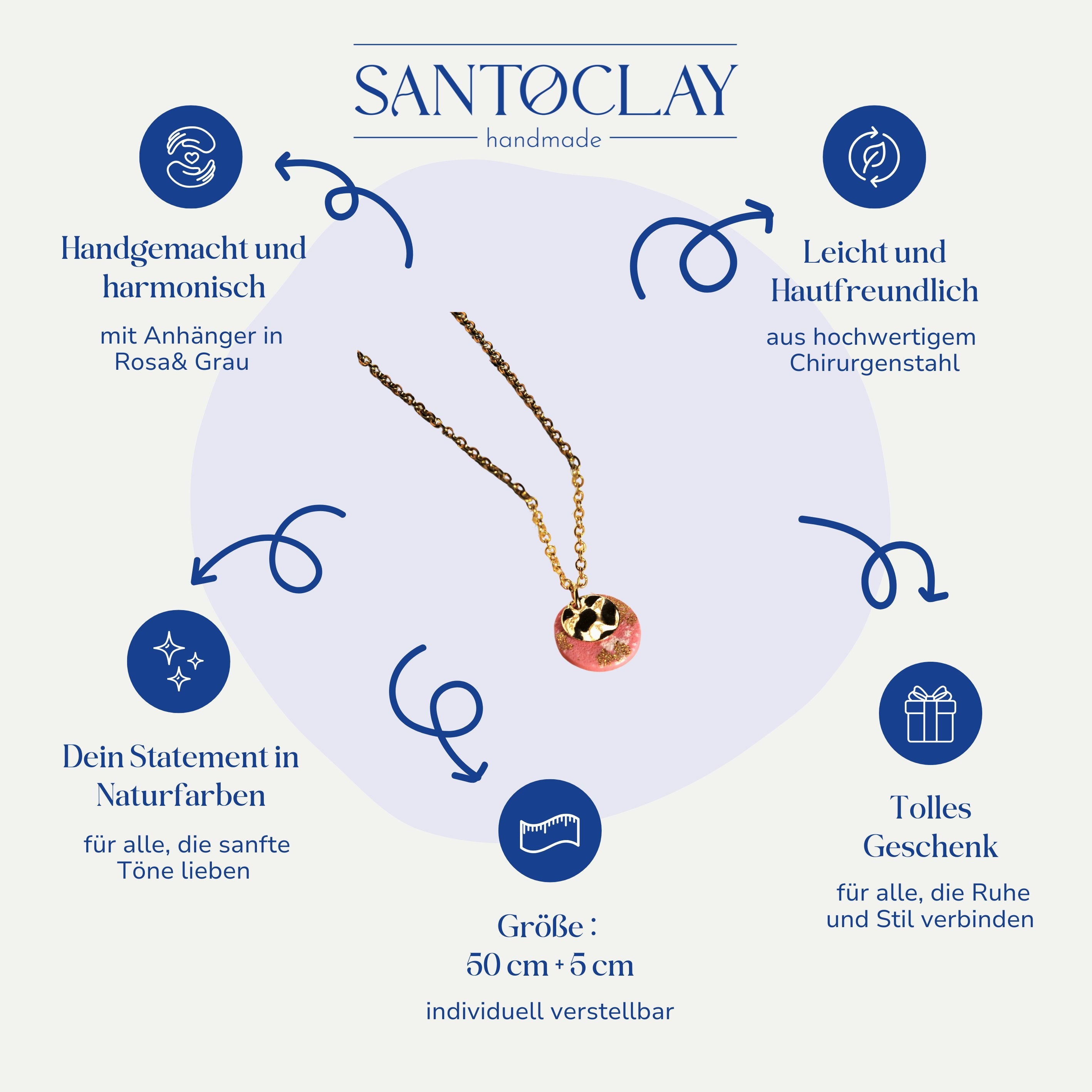 Vorteile der Maria Halskette von Santoclay im Überblick