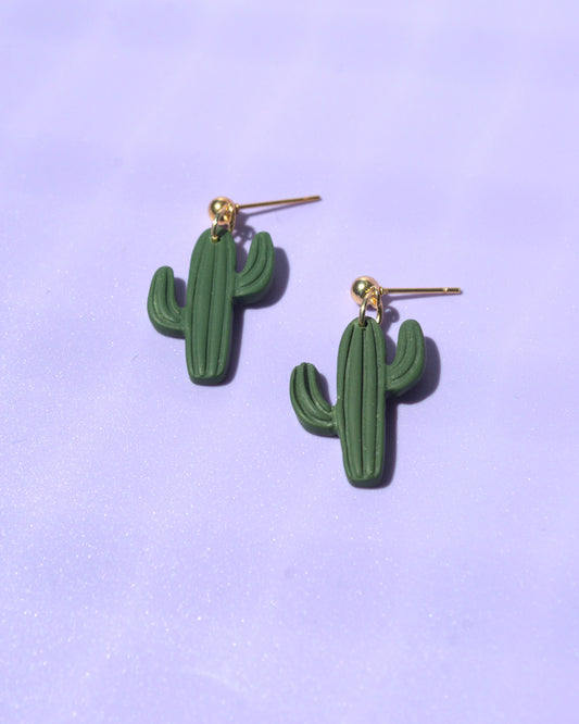 Cactus | Des boucles d'oreilles 