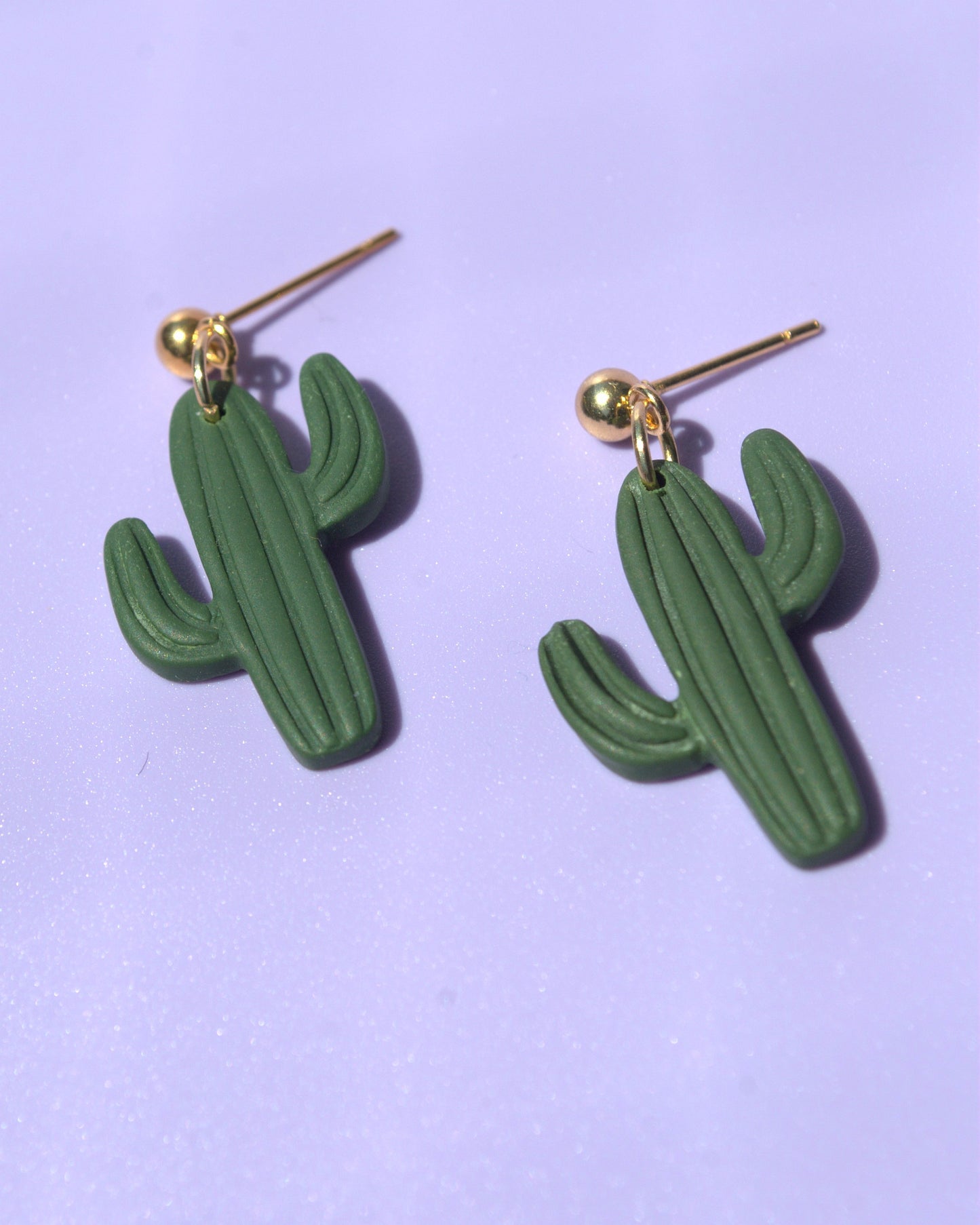 Cactus | Des boucles d'oreilles 