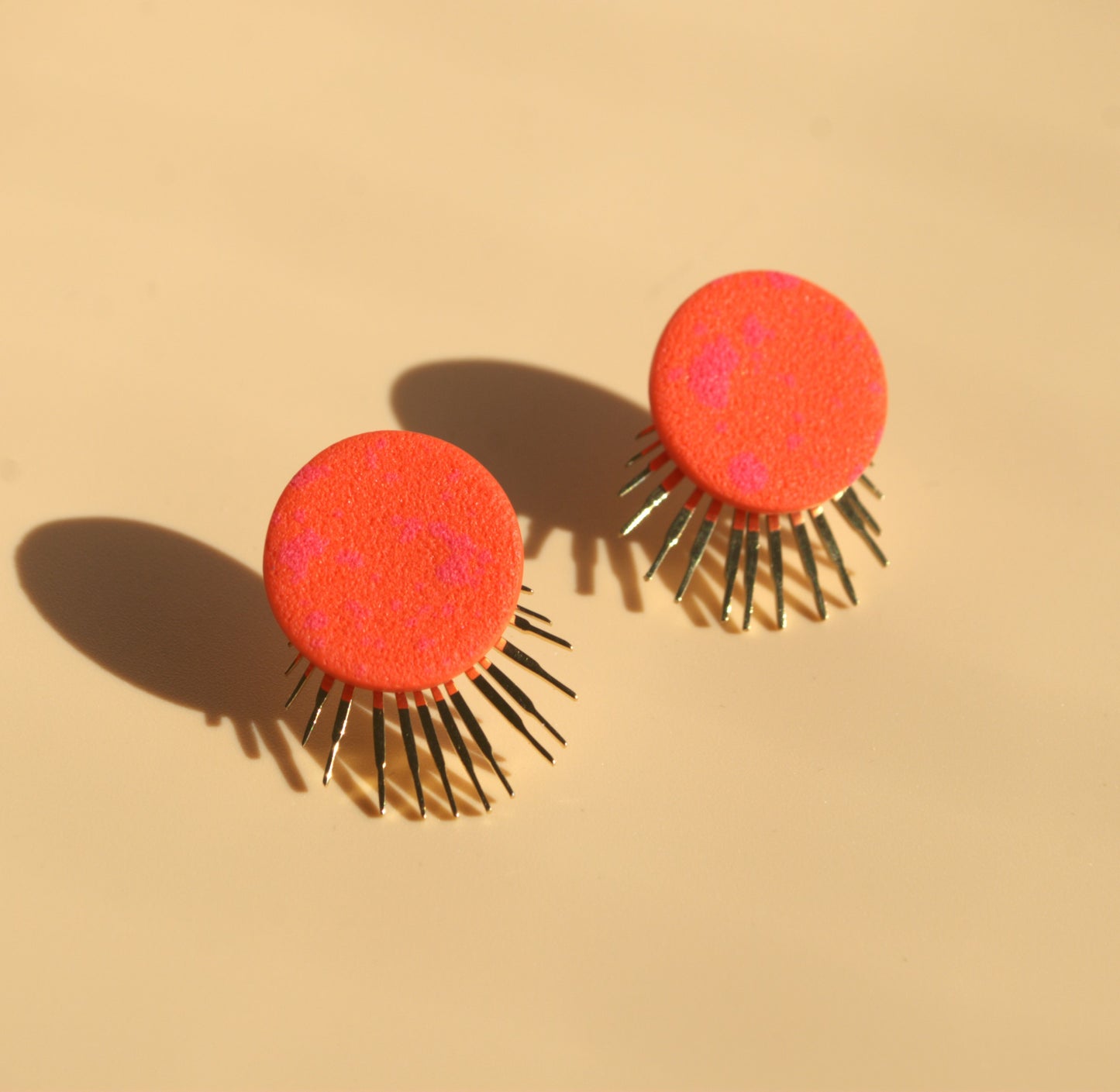 Linda | Statement earrings | 24k gold plated 