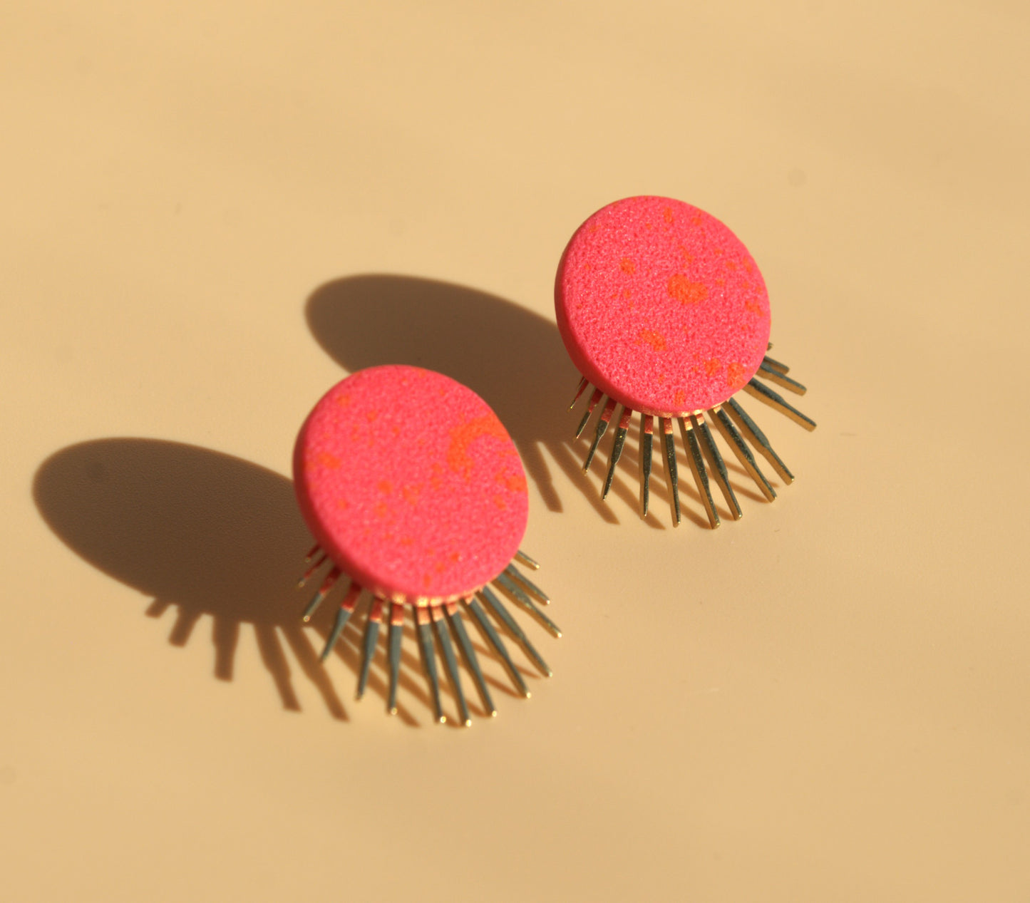 Linda | Statement earrings | 24k gold plated 