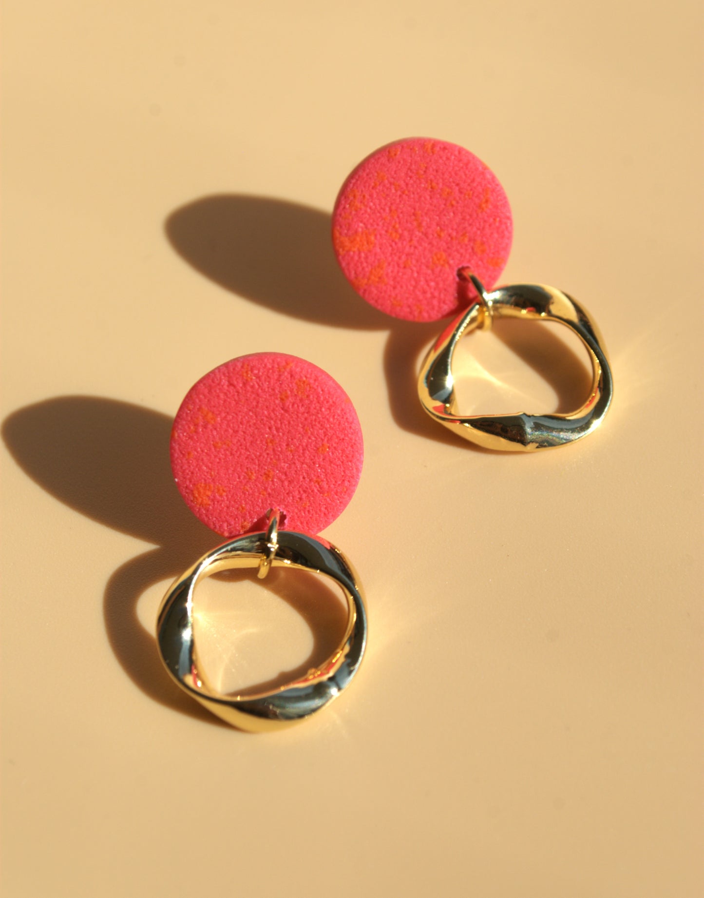 Linda | Colorful earrings | 24k gold plated 