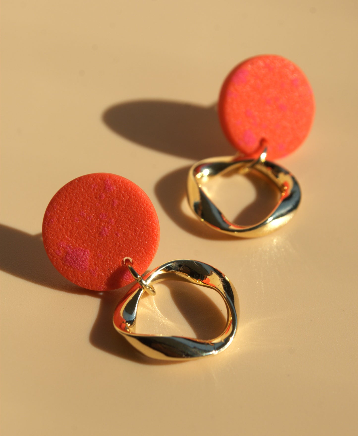 Linda | Colorful earrings | 24k gold plated 