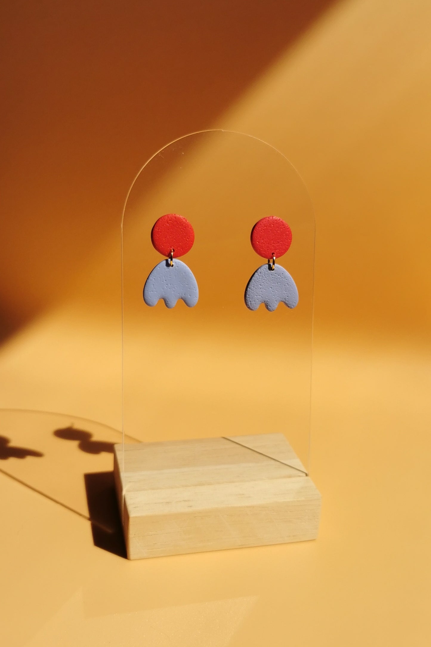 Léna | Boucles d'oreilles colorées | Plaqué or 24 carats 