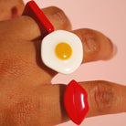 Santoclay Handmade Statement Ringe auf dem Hand