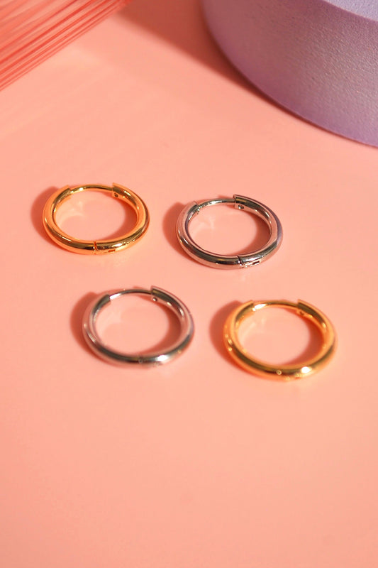 Minimalistische Creolen in Silber & Gold – nickelfrei & hautfreundlich