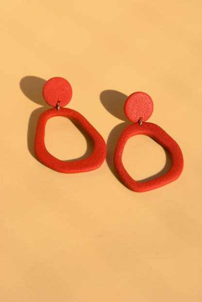 Federleichte Ohrringe aus Polymer Clay – 24K vergoldet