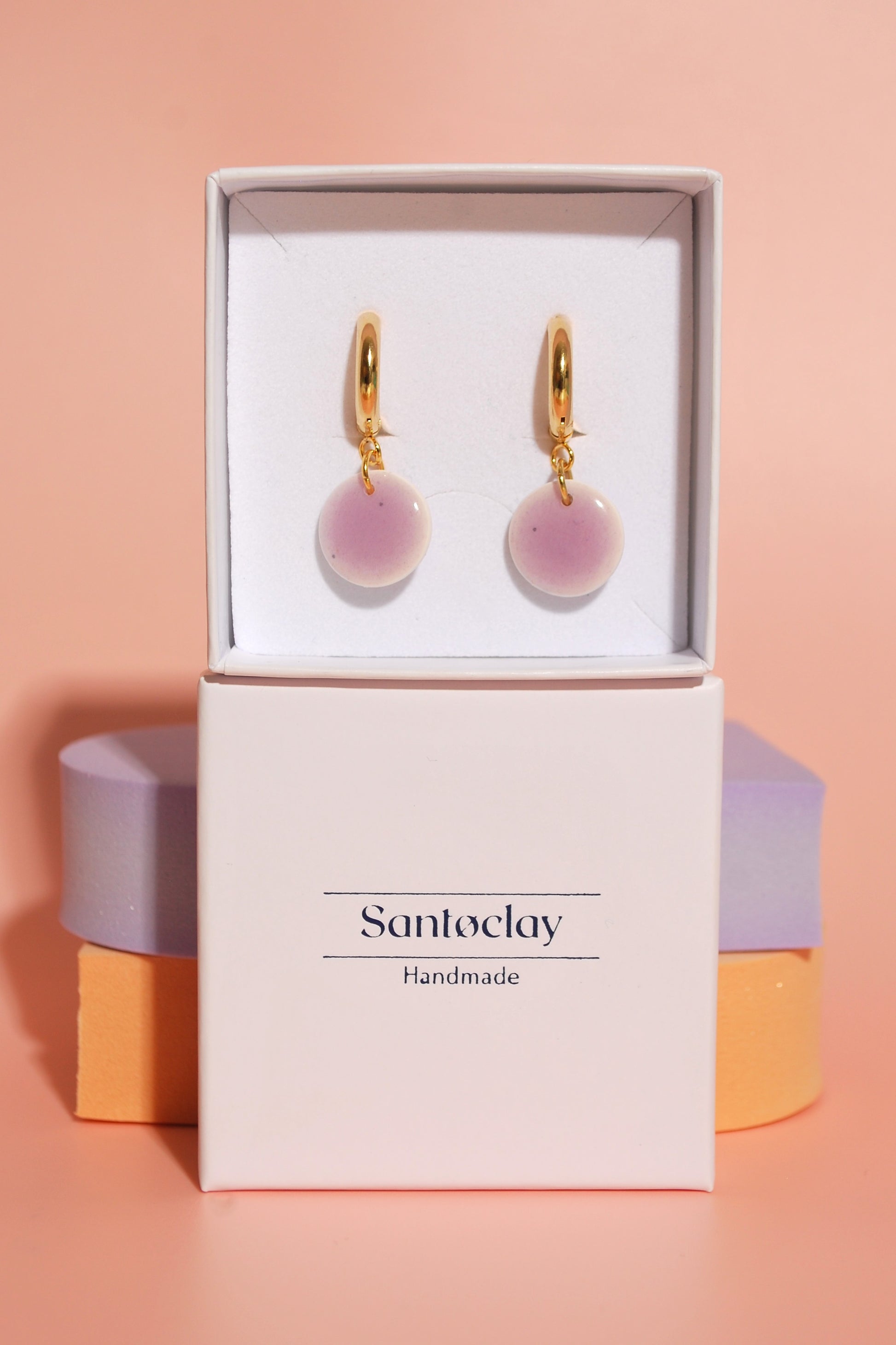 Ohrringe in Santoclay Schmuckbox – handmade Geschenkidee