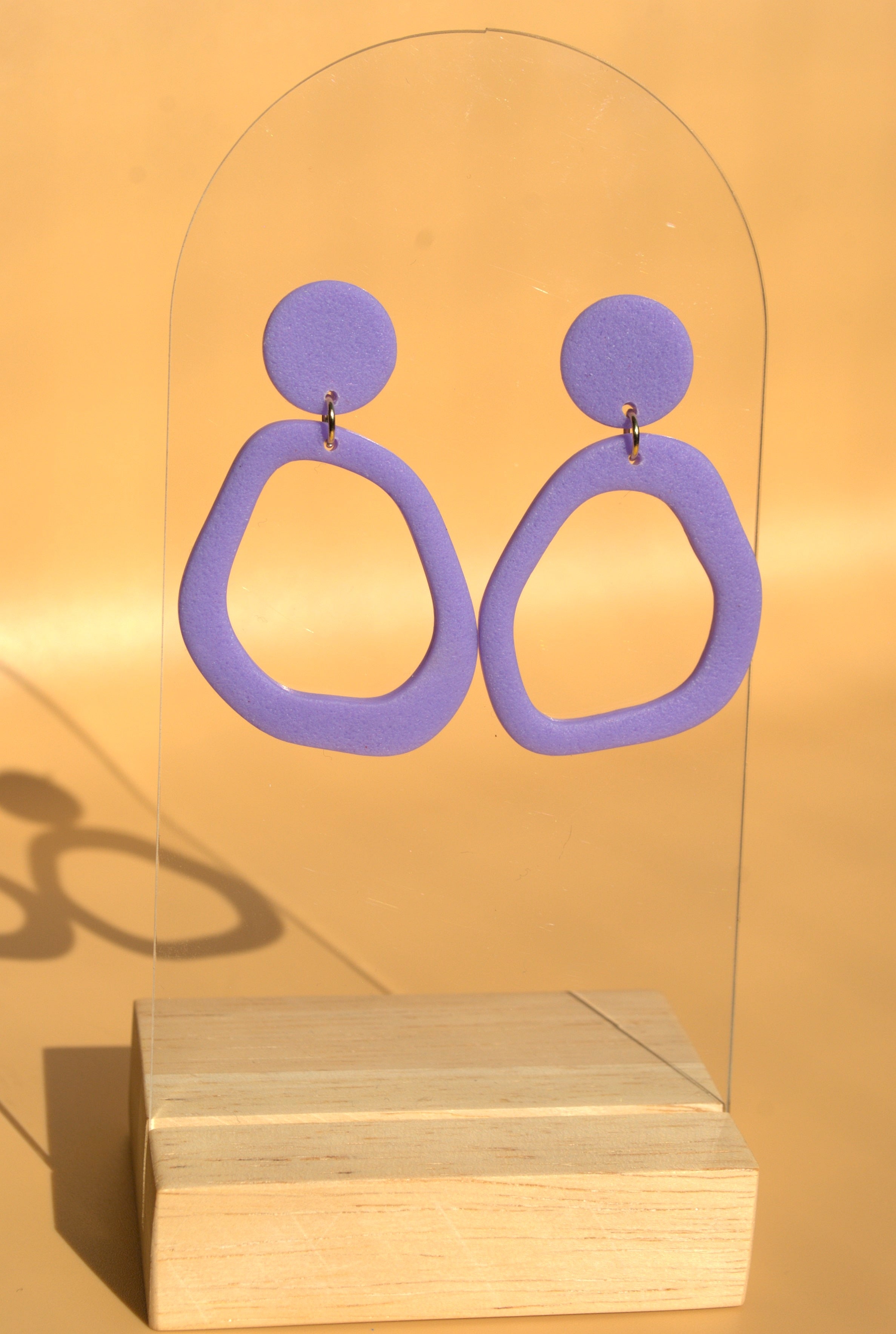Federleichte Polymer Clay Ohrringe – 24K vergoldet