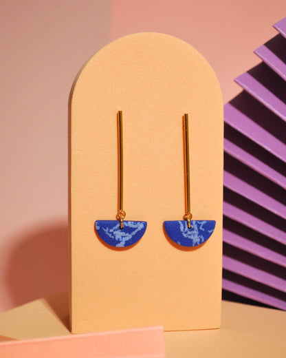 Elegante Ohrhänger in Blau & Gold – für jeden Tag oder besondere Anlässe