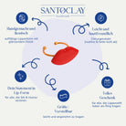 Vorteile des handgemachten Red Kiss Statement Rings in Rot von Santoclay im Überblick